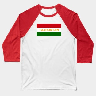 Tajikistan Flag Colors Baseball T-Shirt